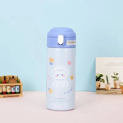 gourde isotherme 380ml pour enfant bleu