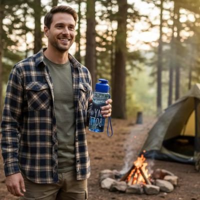 gourde plastique bivouac