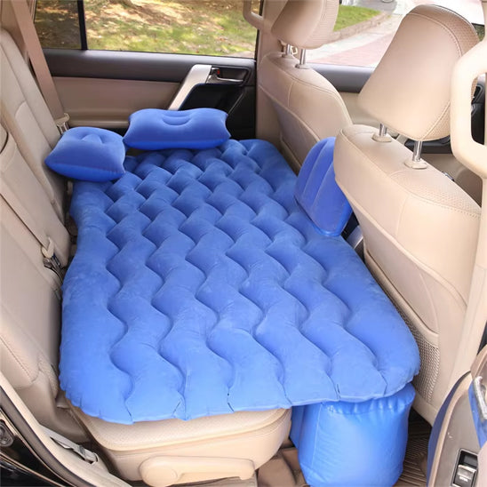 matelas-gonflable-camping-compact-bleu