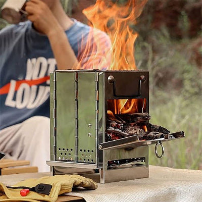 rechaud camping en plein air, mini barbecue portable