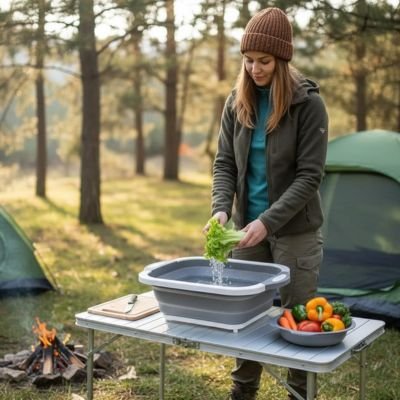 bassine pliable camping bushcraft 