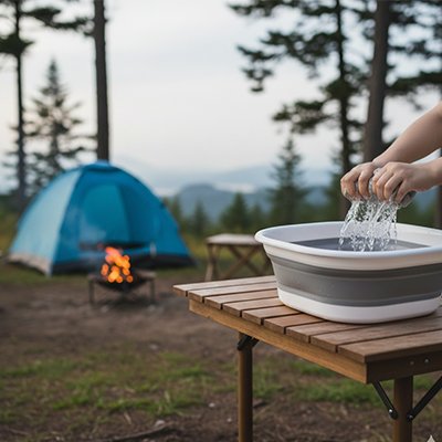 bassine pliable camping 