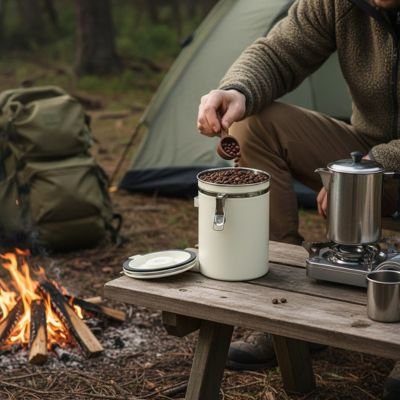 boite à café camping plein air