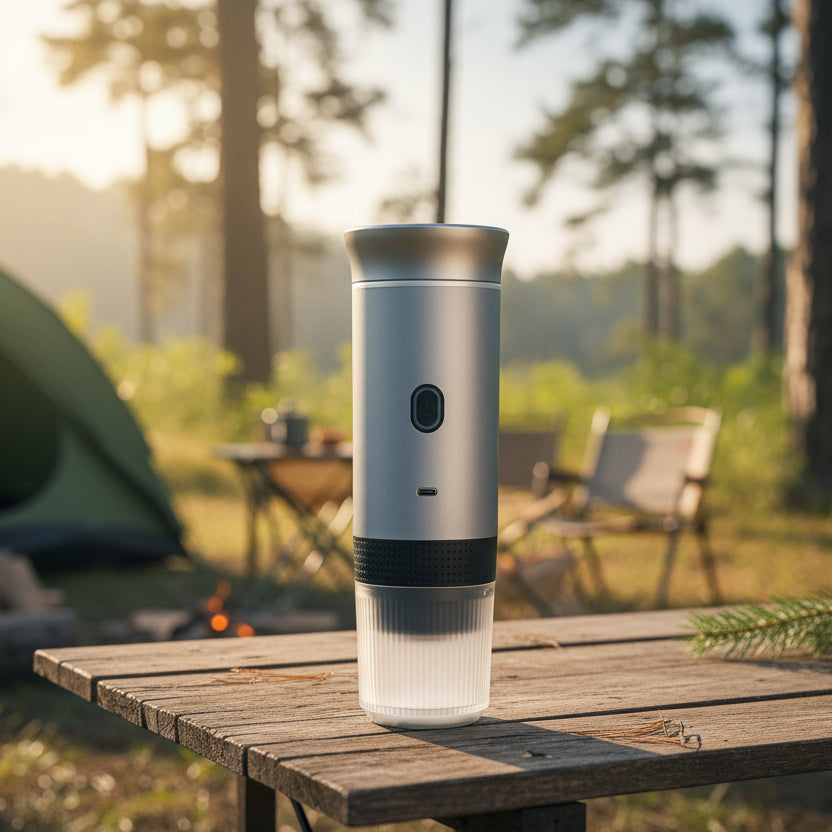 cafetière portable grise 