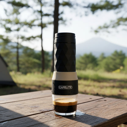 cafetière portable noir camping voyage