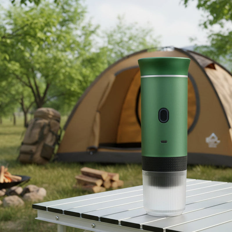 cafetière portable verte 