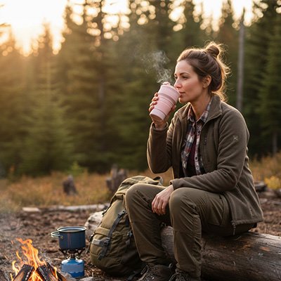 Gobelet pliable bivouac bushcraft 