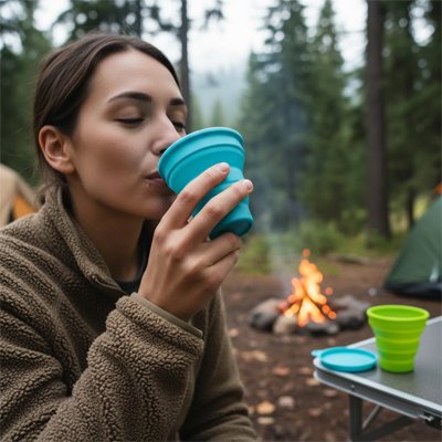 Gobelet pliable bivouac 
