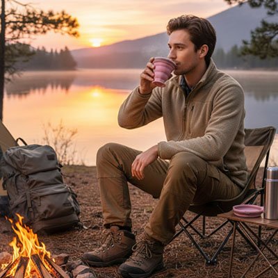 Gobelet pliable bushcraft 