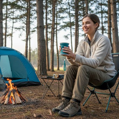 gobelet pliable bushcraft camping 