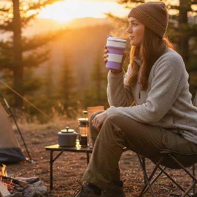 Gobelet pliable bushcraft 