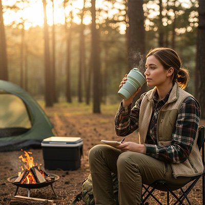 Gobelet pliable camping