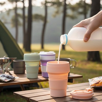 Gobelet pliable camping outdoor 
