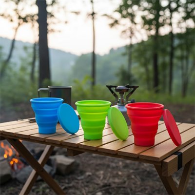 Gobelet pliable camping outdoor 