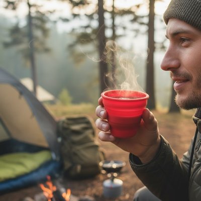 Gobelet pliable camping