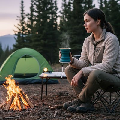 gobelet pliable camping 