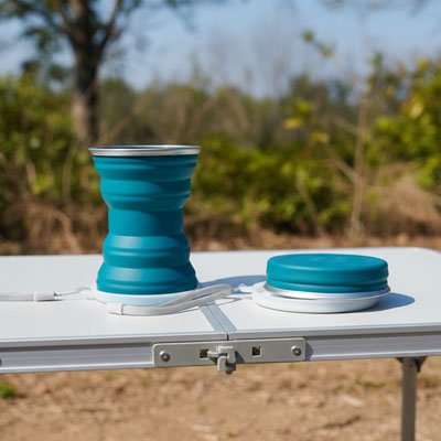 gobelet pliable portable camping