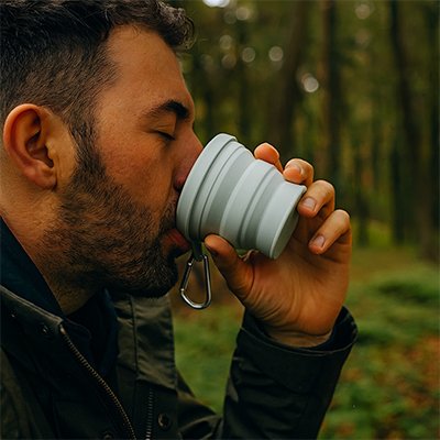 Gobelet pliable portatif 