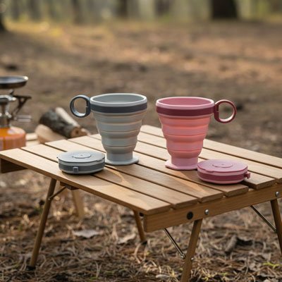 Gobelet pliable voyage portatif 