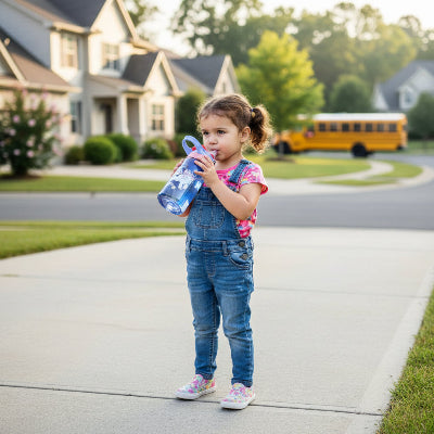 gourde enfant 480ml licorne petite fille