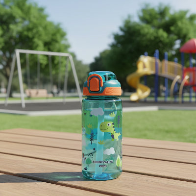 gourde enfant 600ml dinosaure parc
