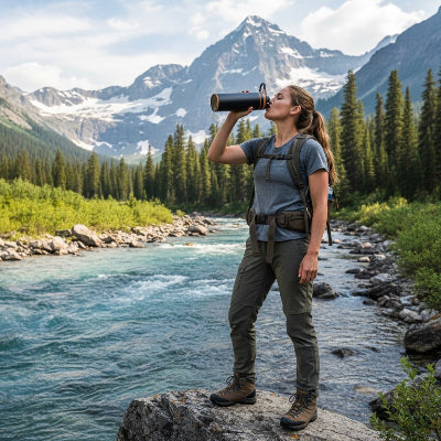 gourde filtrante rando expedition foret des montagnes