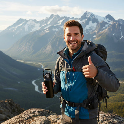Randonné avec gourde isotherme 1L