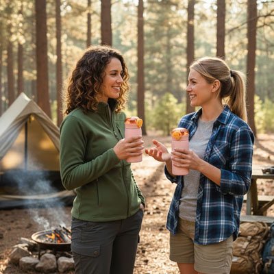 gourde isotherme 2 amies en foret 