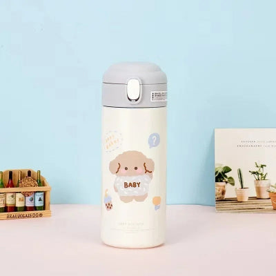 gourde isotherme 380ml pour enfant blanc