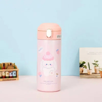 gourde isotherme 380ml pour enfant rose