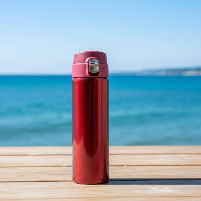 gourde isotherme 500ml rouge de vant la mer d'espagne
