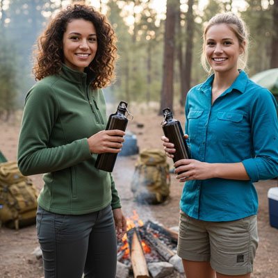 gourde isotherme amie en foret 