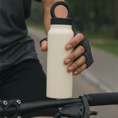 gourde isotherme blanche sport exterieur