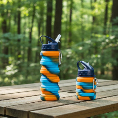 gourde sport sur une table exterieur 