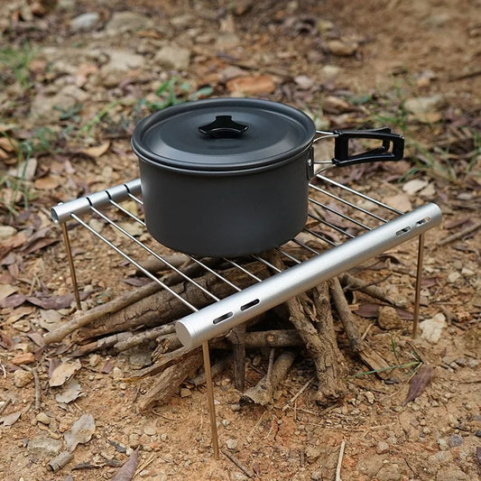 grill bbq grill pliable pour bivouac bushcraft 