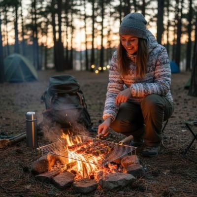 grille pour barbecue camping exterieur