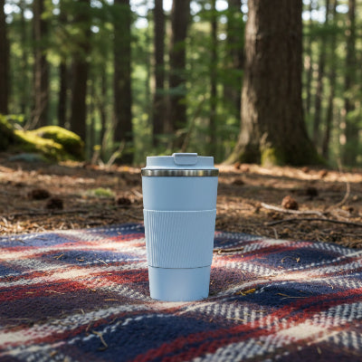 isotherme bouteille 510ml cafe blanche outdoor