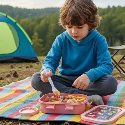 lunch box enfant camping plein air 