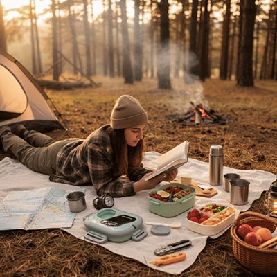 lunchbox camping plein air