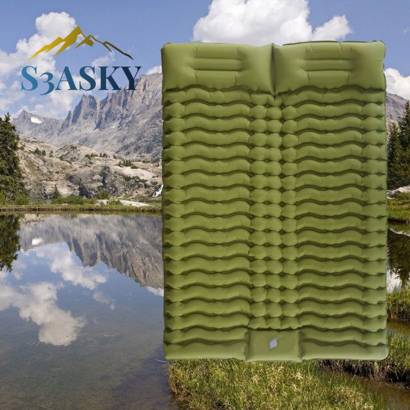 matelas-gonflable-2-personnes-vert