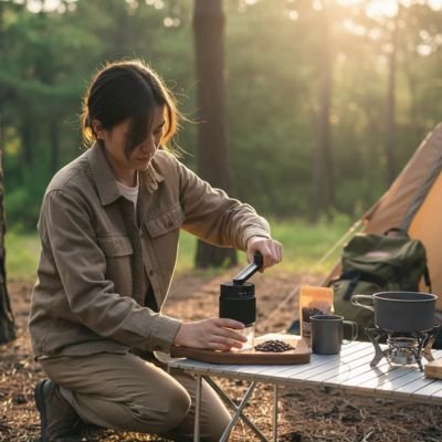 moulin café​ manuel camping portable 