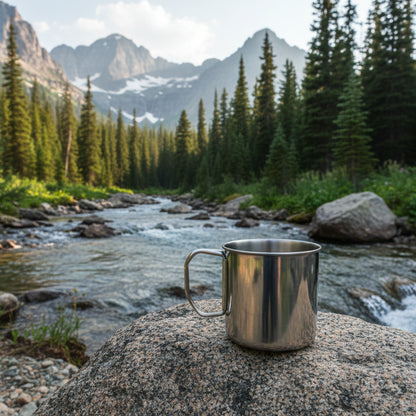 mug de voyage en montagne