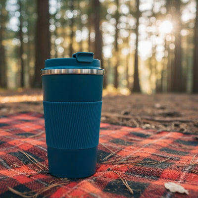 mug isotherme bleu outdoor