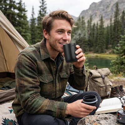 Mug isotherme camping