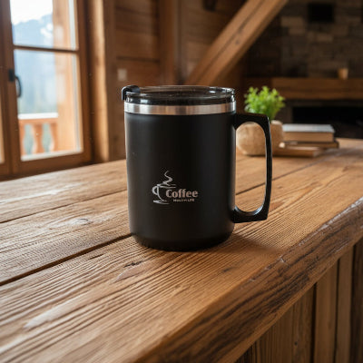 mug isotherme noir gentleman outdoor