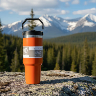 mug thermos isotherme orange