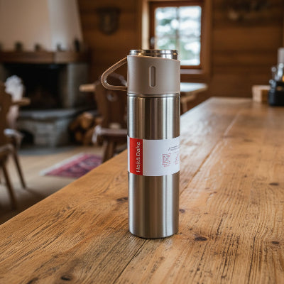mug thermos isotherme silver 