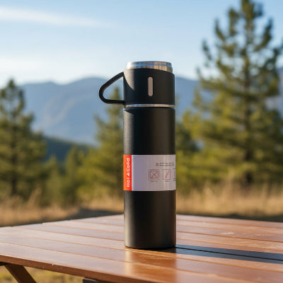 mug thermos isotherme outdoor black