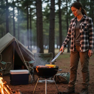 pince barbecue camping bushcraft 