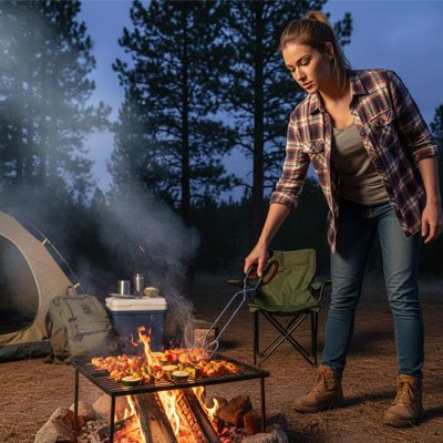 pince barbecue outdoor camping 